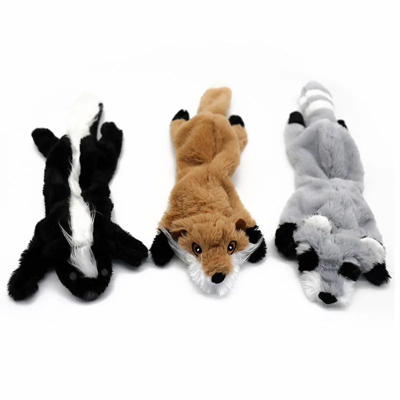 Новые милые плюшевые игрушки писк питомца волк кролик животные собака