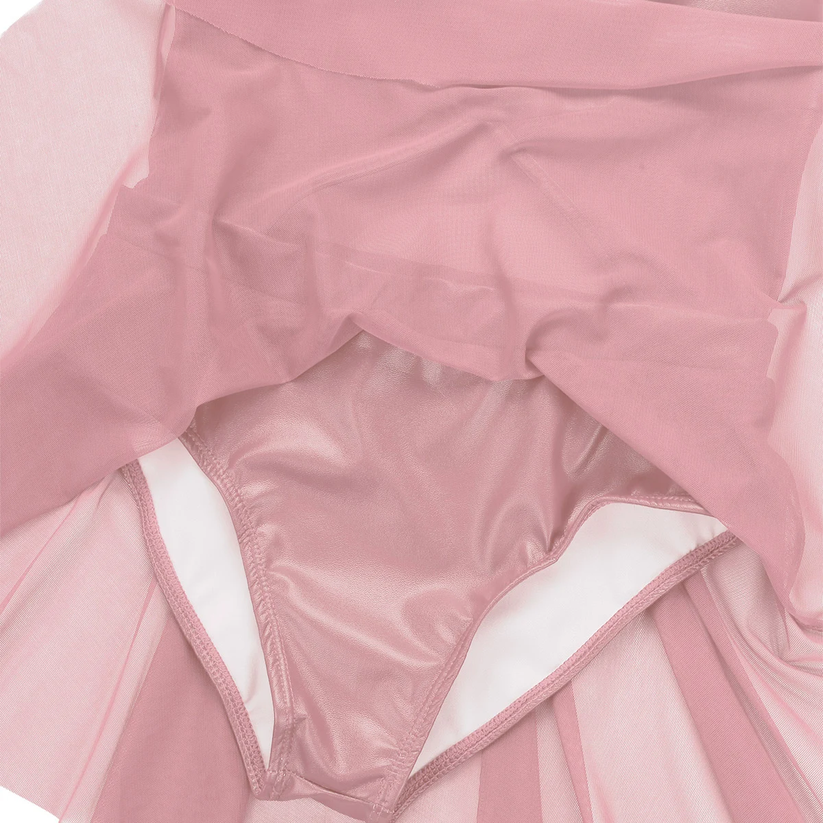 Детское платье из тюля и кожи для балета гимнастического трико балерины открытая