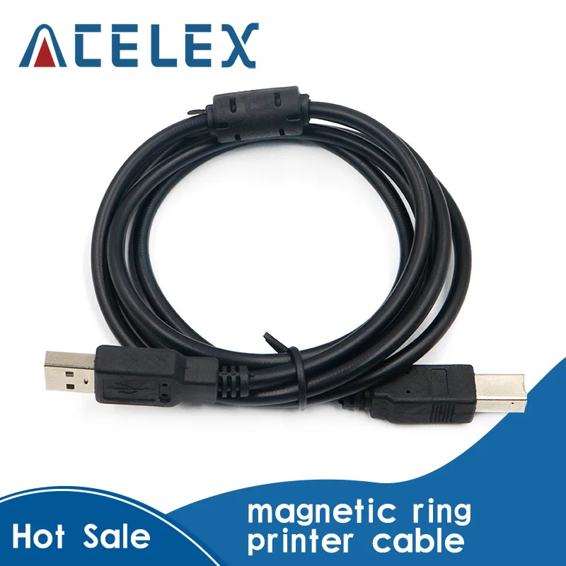 Экранированный Магнитный кольцевой кабель для принтера высокоскоростной USB2.0