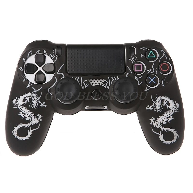 Фото Силиконовый чехол Защитный чехол для джойстика + 2 колпачка для джойстика для геймпада PS4 №3