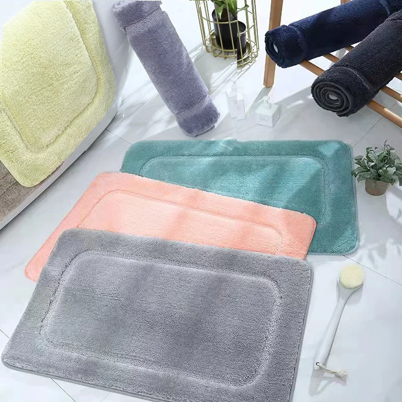 

Microfiber Super Absorbent Bath Mat Soft Shaggy Bathroom Rug for Shower Bedroom Living Room