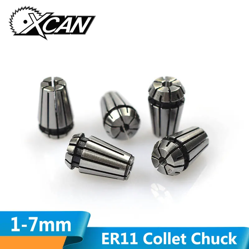 XCAN 1 шт. ER11 цанговый патрон 1/2/2,5/3/3,5/4/4,5/5/6/7 мм фрезерный станок с ЧПУ Весна зажимы для гравировальный станок с ЧПУ и фрезерный станок