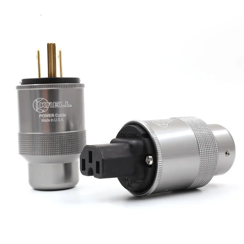 Позолоченная штепсельная вилка стандарта США krella шнура питания IEC Женский Разъем