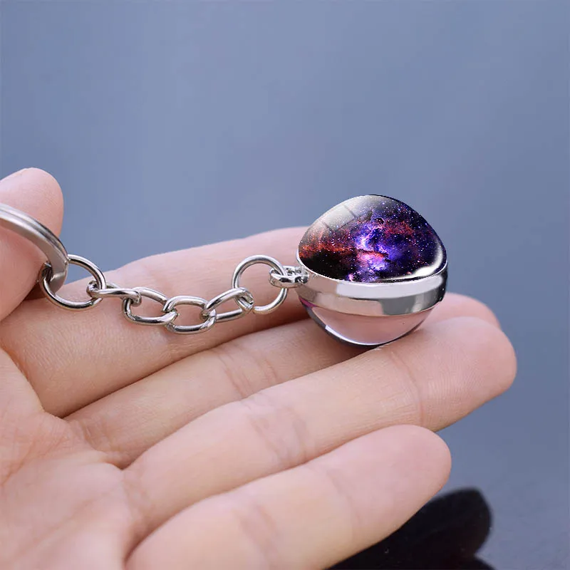 Вселенная Галактика планета стеклянный брелок космическое стекло кабошон шар