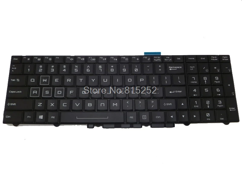 JP KR GR P750 P750ZM английская клавиатура с подсветкой для CLEVO P750DM G P751ZM P770ZM P771DM P771ZM P870DM Английский Израиль