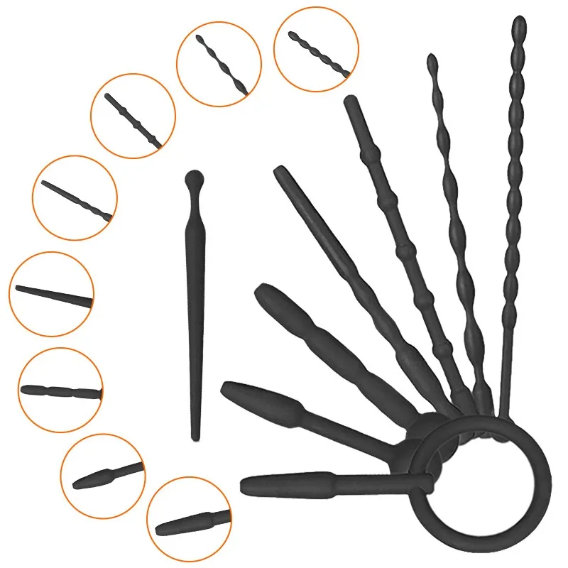 Силиконовая уретральная пробка секс игрушки для мужчин геев мастурбации пенис