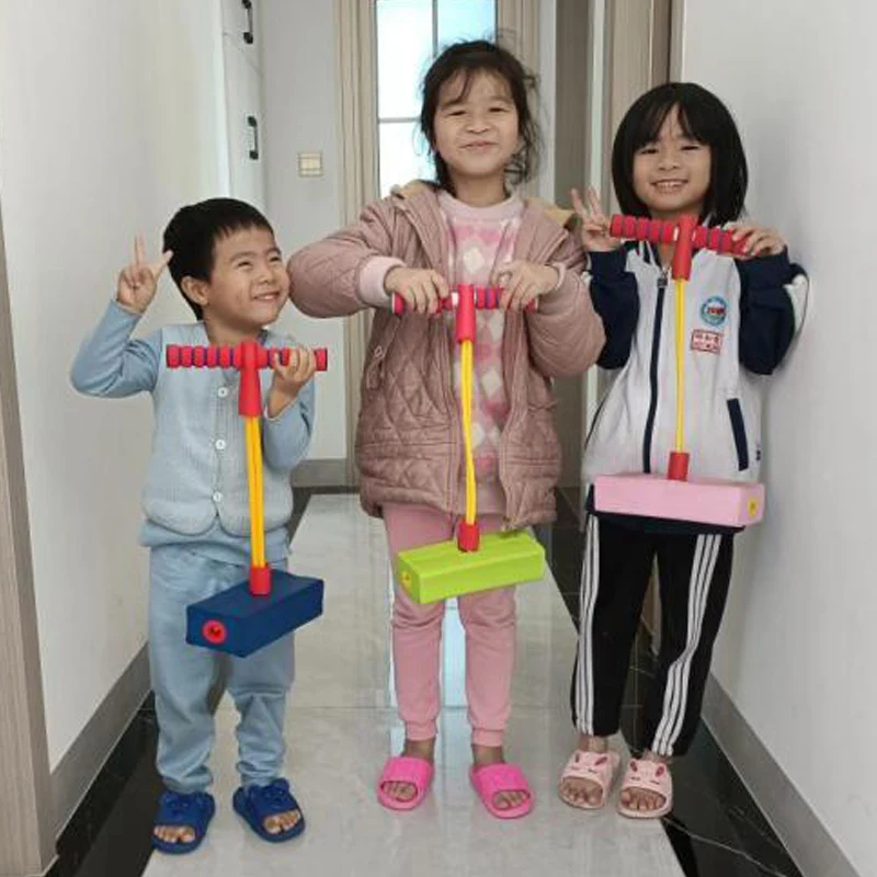 

Indoor Outdoor Playset Frog Jump Pole For Boy Girl Fun Fitness Equipment Sensory Toys Kids Sports Games Toy Pogo Stick Jumper