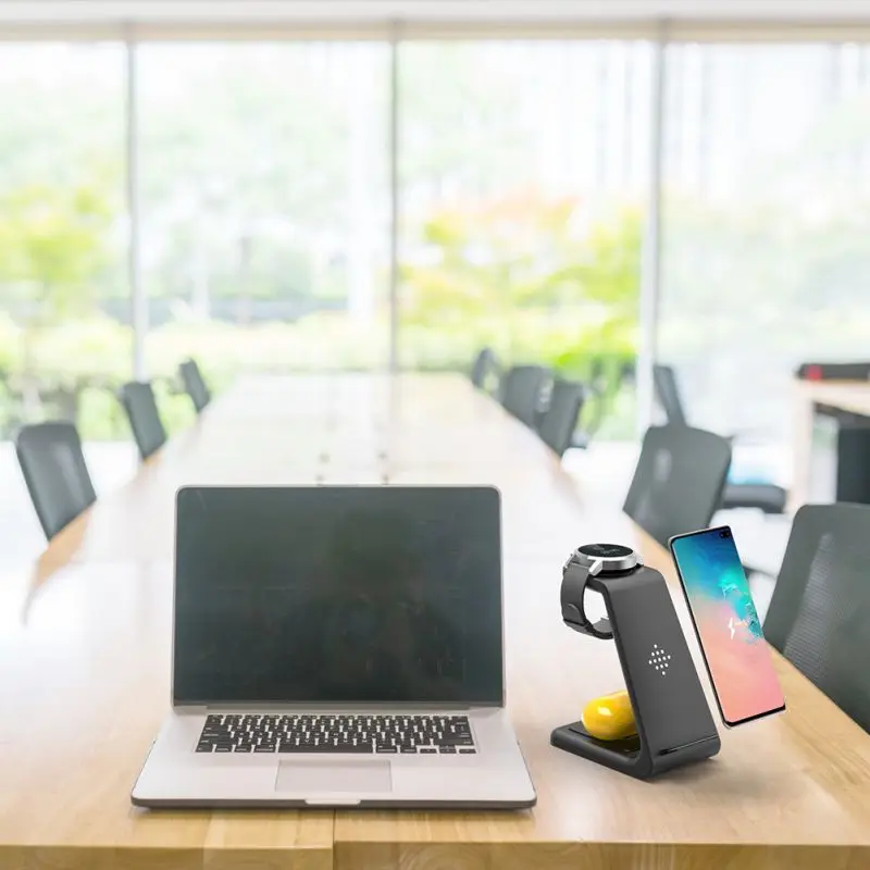 

3 In 1 10W Wireless Charger Charging Station For IPhone For Samsung Galaxy Watch Buds