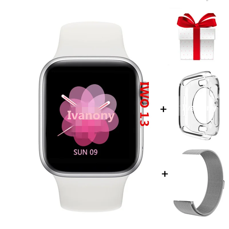 Часы SmartWatch IWO 13 Series 5 IWO13 умные часы 40 мм 44 мм для Apple IOS Android телефон SIRI сердечный ритм ЭКГ музыкальный плеер PK IWO 11 8