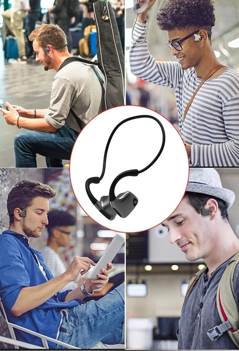R9 костная проводимость Bluetooth наушники беспроводные bluetooth наушники с микрофоном стерео Hands-free для бега, спорта, тренировки