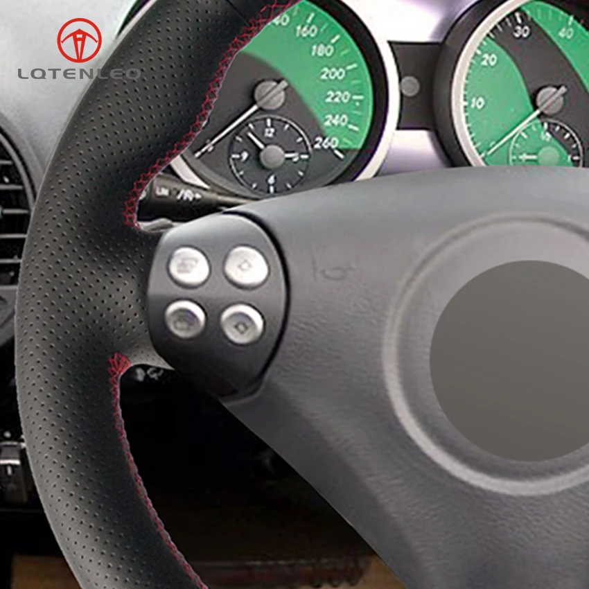 LQTENLEO искусственная кожа черного цвета для Mercedes Benz SLK-Class W170 W171 SLK 200 280 350 2004-2008 C230 |