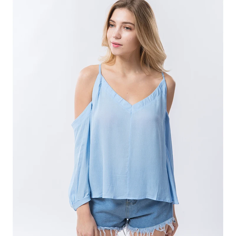 Dioufond 2018 Newest Summer Women Blouse White Chiffon Shirts Off Shoulder Female Tops V-Neck Solid Sexy Blouses | Женская одежда