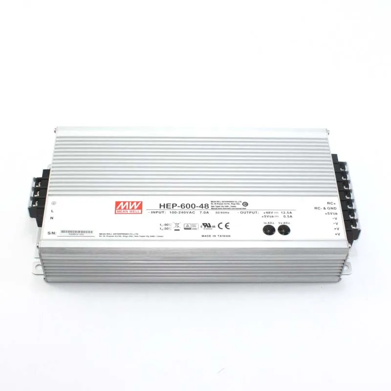 Оборудование для наружной связи MEAN WELL HEP 600 серии DC12V 15V 24V 36V 48V 54V 600W импульсный