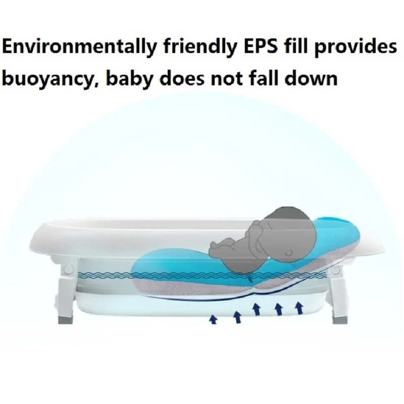 

Newborn Baby Bath Mat Baby Shower Cushion Protection Foldable Air Cushion Non-slip shower mat safety protection