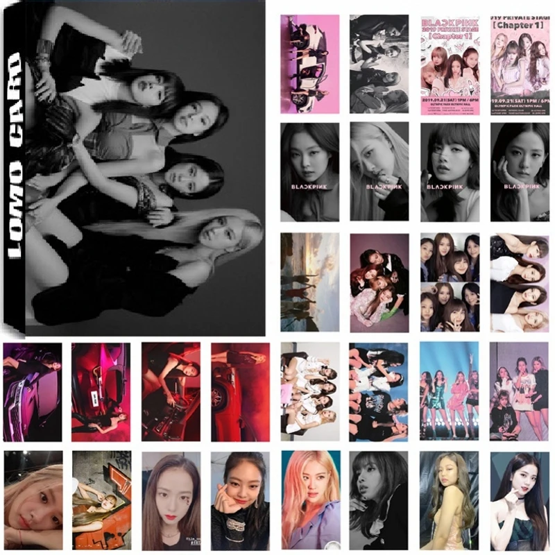 30 шт./компл. Корейский KPOP BLACKPINK девушки альбом фото карты бумажные карты самодельные LOMO карты фотокарты