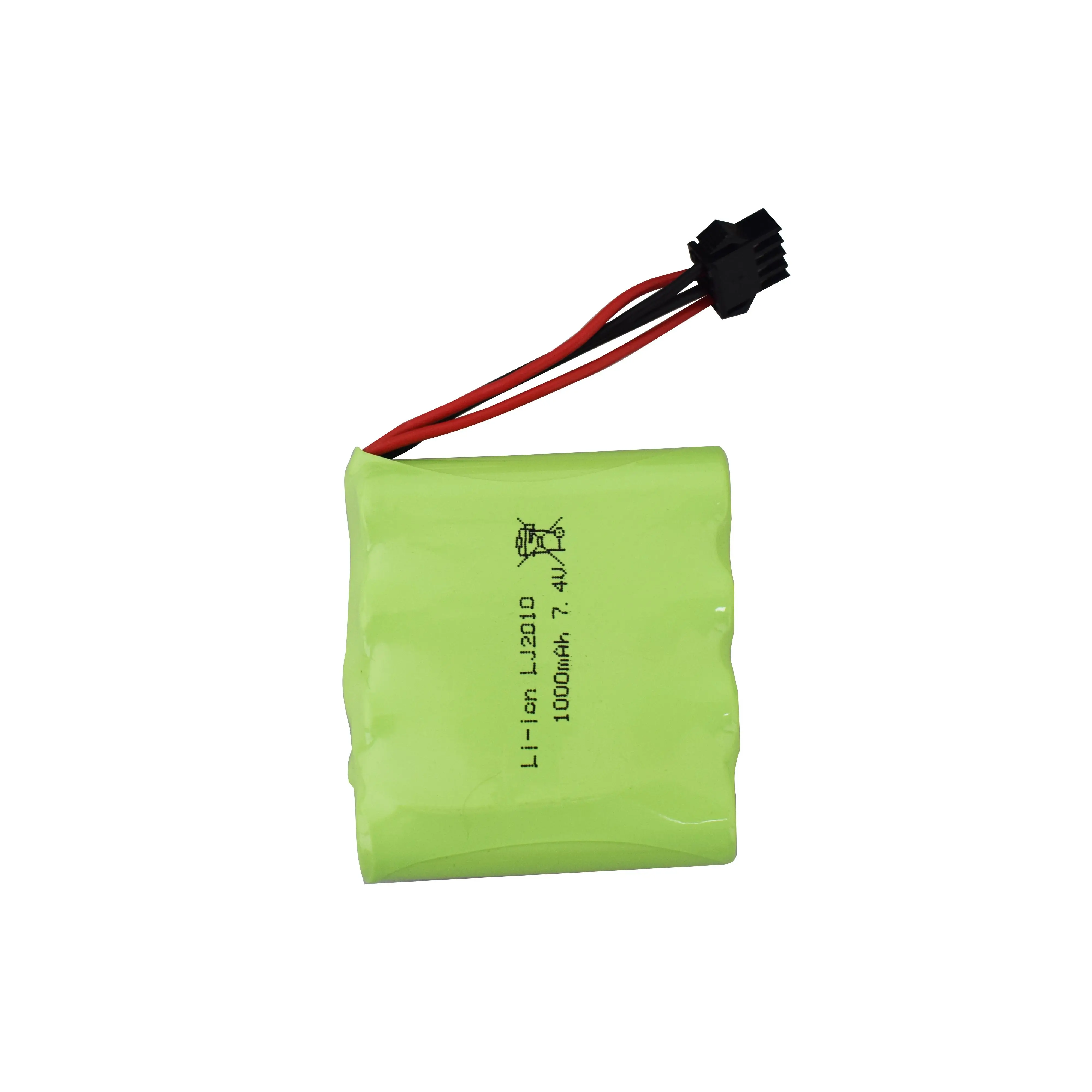 

5PCS 14500 7.4V 1000mah lithium battery for DE36W rc car 1:16 four-wheel drive high-speed backup battery