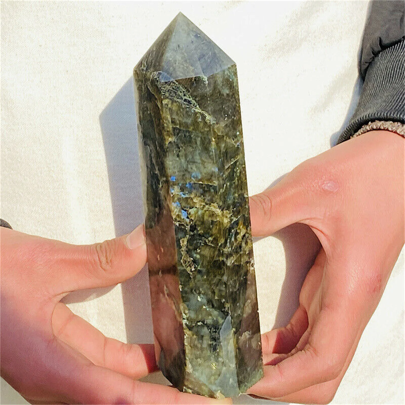 

Natural pull feldspar crystal quartz tower crystal point healing