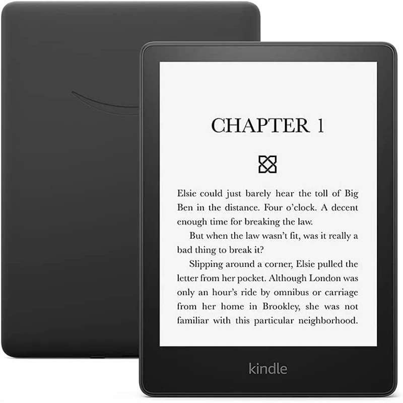 Новый Kindle Paperwhite 2021 года, 5 (8 ГБ), теперь с экраном 6,8 дюйма и регулируемым теплым светом, поддерживает Ad