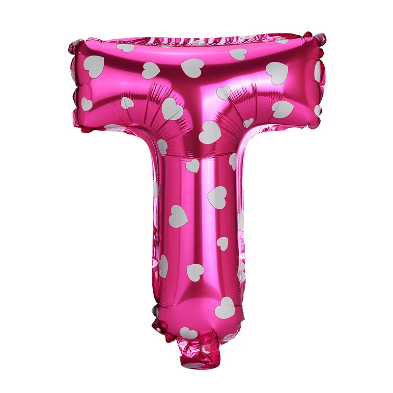 

13Pcs/Set 16Inch Happy Birthday Foil Balloons Pink For Boy or Girl Baby Shower Birthday Party Decorations Printed Heart Globos