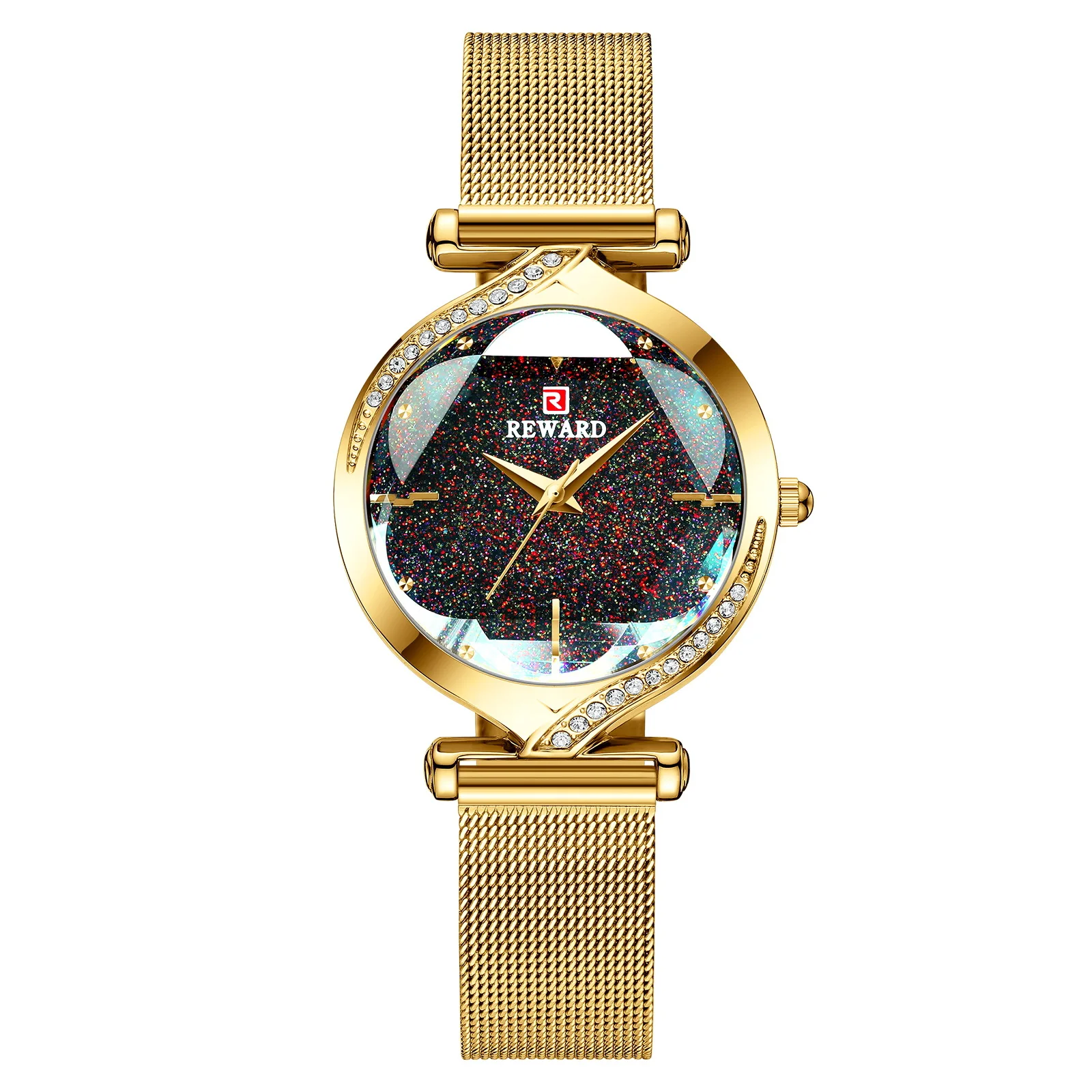 

Women's Watch Mesh with INS waterproof quartz diamond-encrusted watch