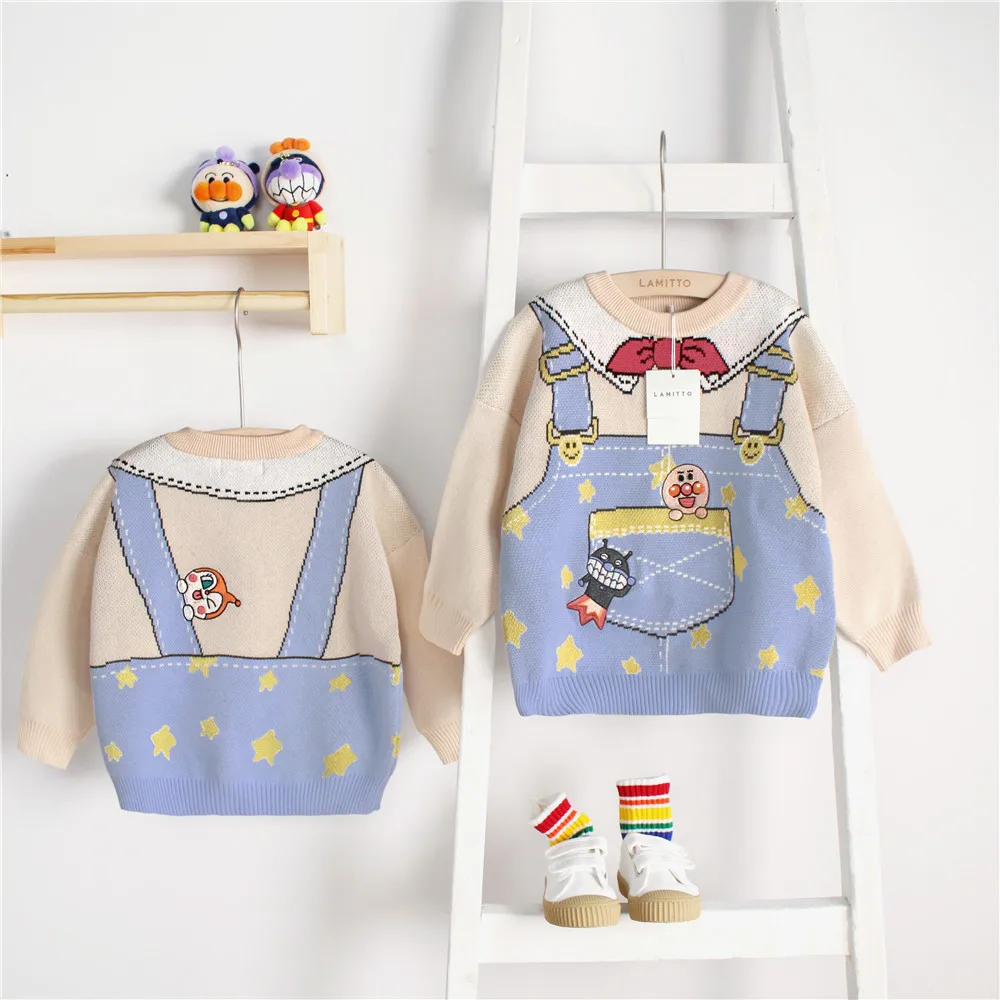 Tonytaobaby/осенне-зимняя одежда; новые детские хлопковые вязаные свитера с рисунком; Детский свитер