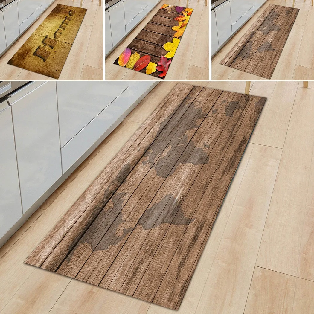 

Carpet Rug Door Mat Easy Clean Flannel Floor Imitation Kitchen Non-Slip