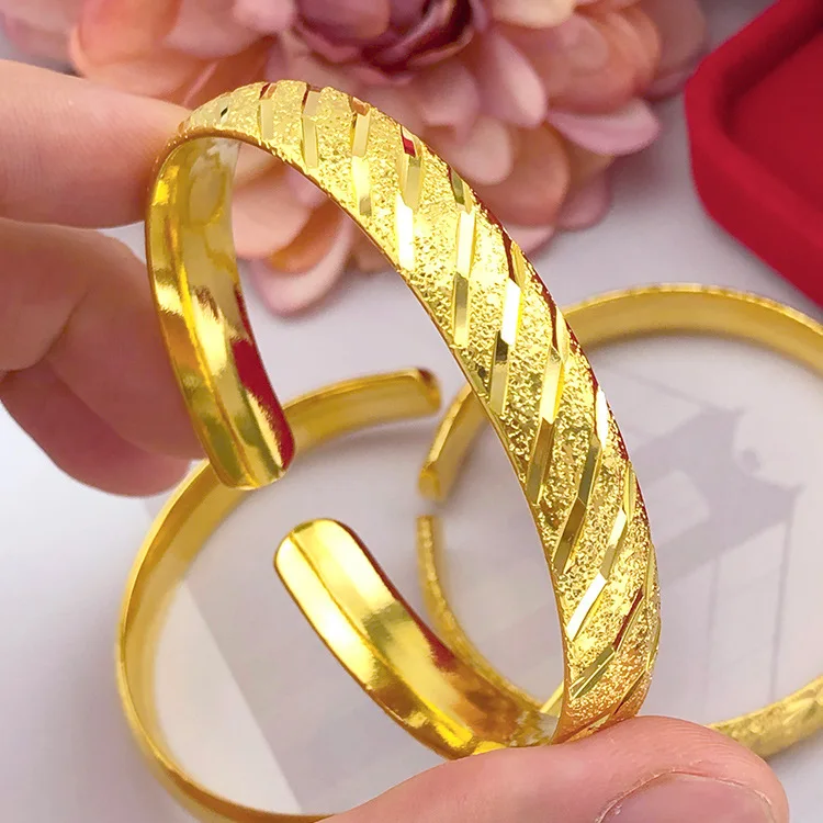 Хорошее качество женский модный Эфиопский браслет золотого цвета свадебный