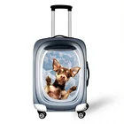 Эластичный Чехол для багажа с объемным изображением животных, чехлы для костюма, чехлы для багажа на колесиках, пылезащитный чехол, чехол для сумки, аксессуары для путешествий
