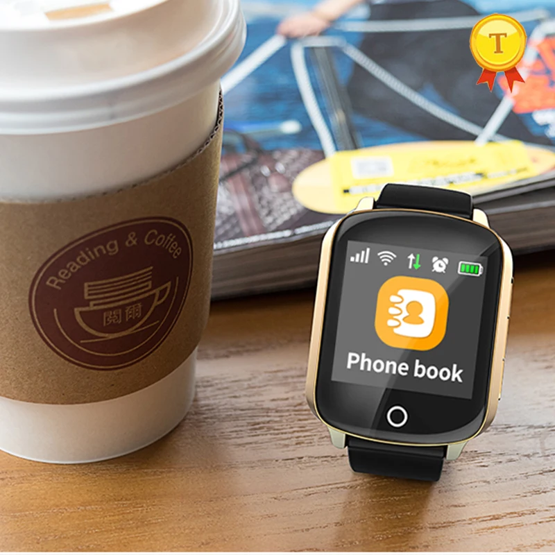 2020 Смарт часы с большим экраном и большими словами для пожилых людей gps Wi Fi SOS