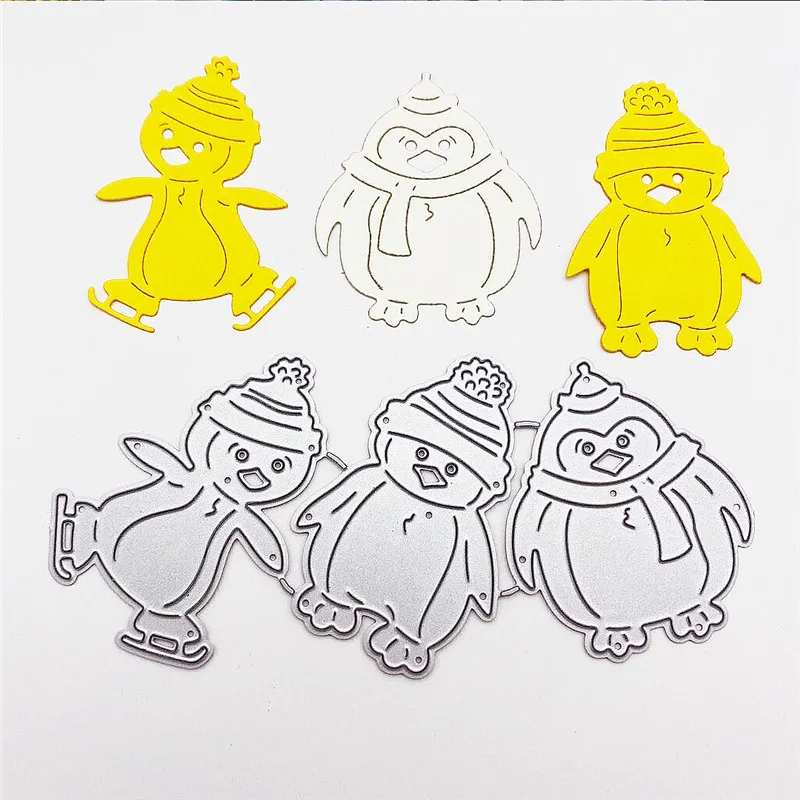 Three cute snowmen Metal Cutting Dies Paper Cut Card Making Template for DIY Scrapbooking Decorative Craft Mold Diecuts New | Дом и сад