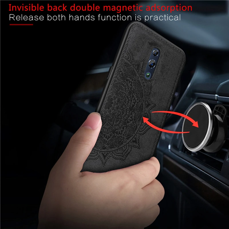 For OPPO Reno Case on for Oppo Cover sFor Coque PCAT00 Bumper Painted 3D Embossing Matte Back Wolfsay | Мобильные телефоны и