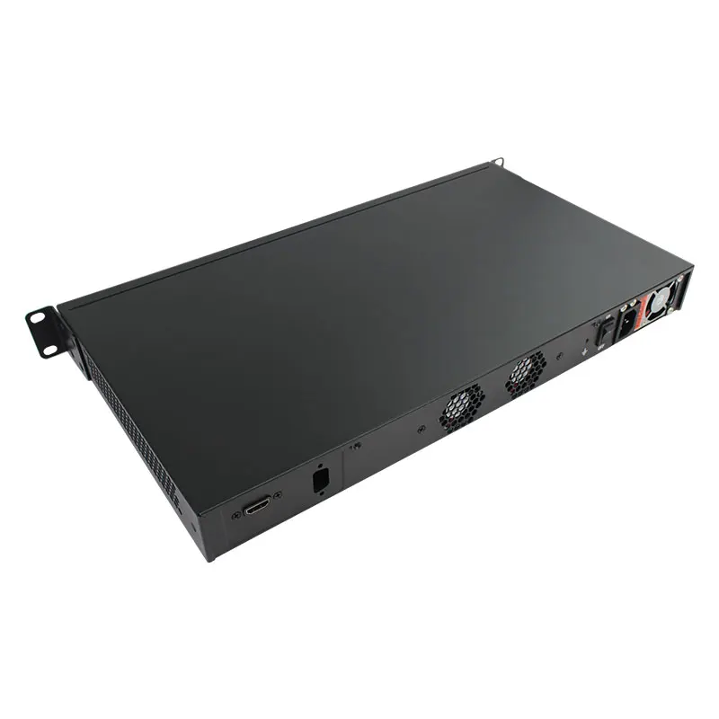 Xeon E3 1225V5 32GB-1T-8LAN-1CON безвентиляторный промышленный 1U брандмауэр мини-ПК