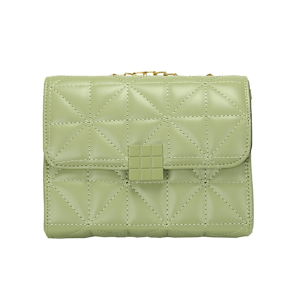 

Lady Chain Square Shoulder Bags Popular Simple Female Daily Bag Fashion Lattice Pattern Women Messenger Handbag