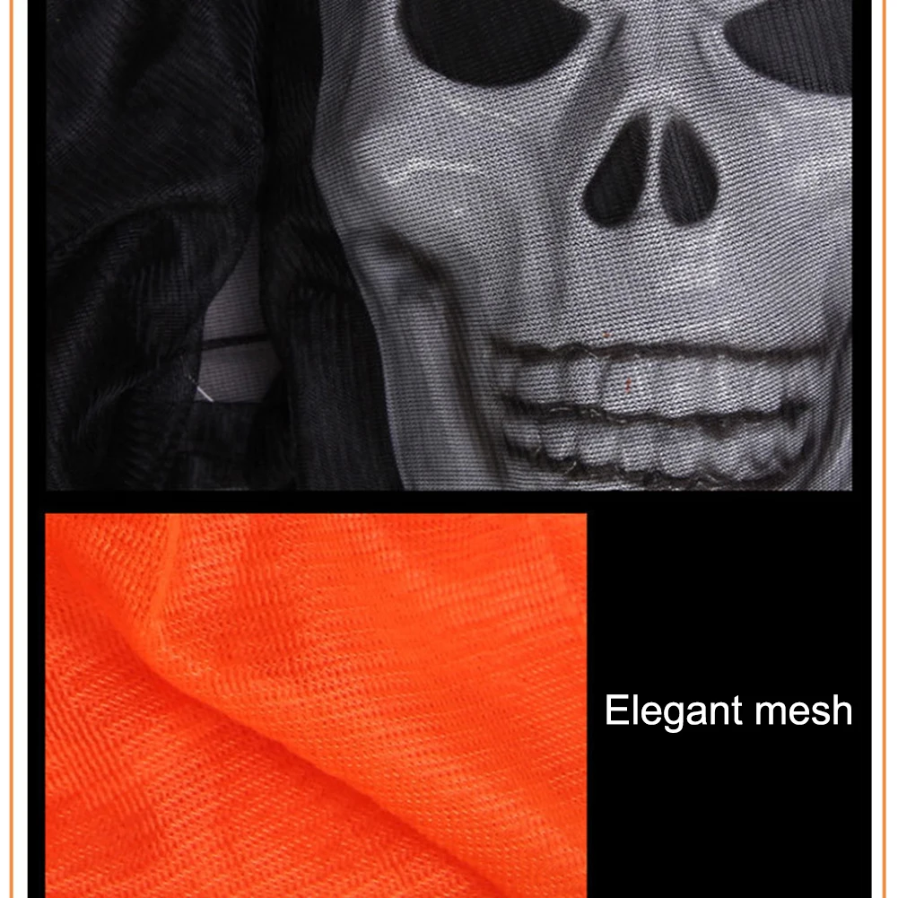 Штора для косплея с человеческим скелетом шторка розыгрыш ужас привидение окно