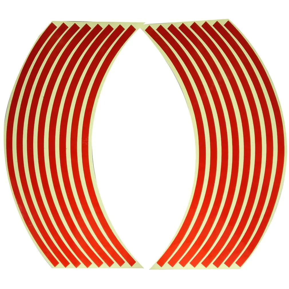 

18 Inch Motorcycle Car Wheel Sticker Wheel Ring Rim Ring Stickers Modified Wheel Stickers Tire Reflective Sticker