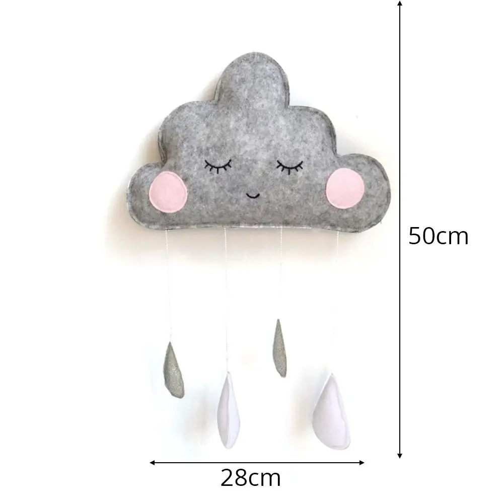 

Nordic Style Felt Cloud Raindrop Pendant Felt Cloud Raindrop Pendant Wall Hanging OTent Decoration Photography Prop Wall