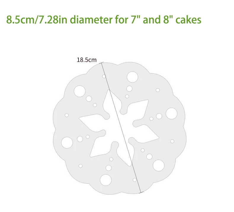 6 шт./модель распылителя для торта сито сахарной пудры подходит украшения 7-8
