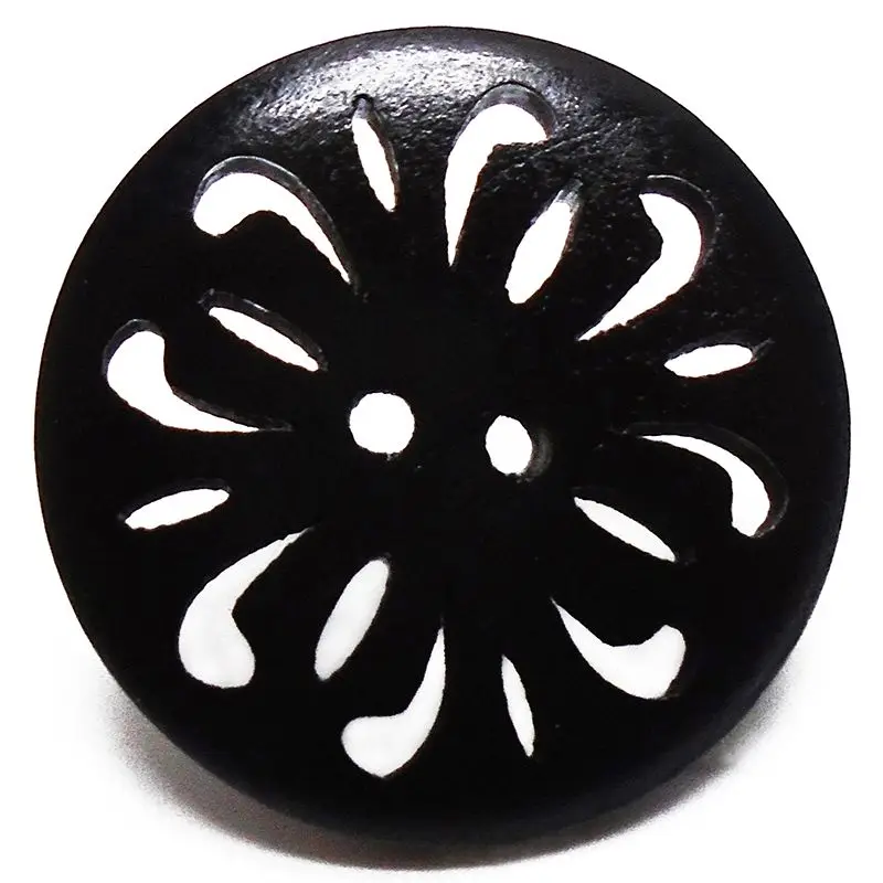 Оптовая продажа 100 шт. 30 мм черные большие круглые полые Хризантемы цветы