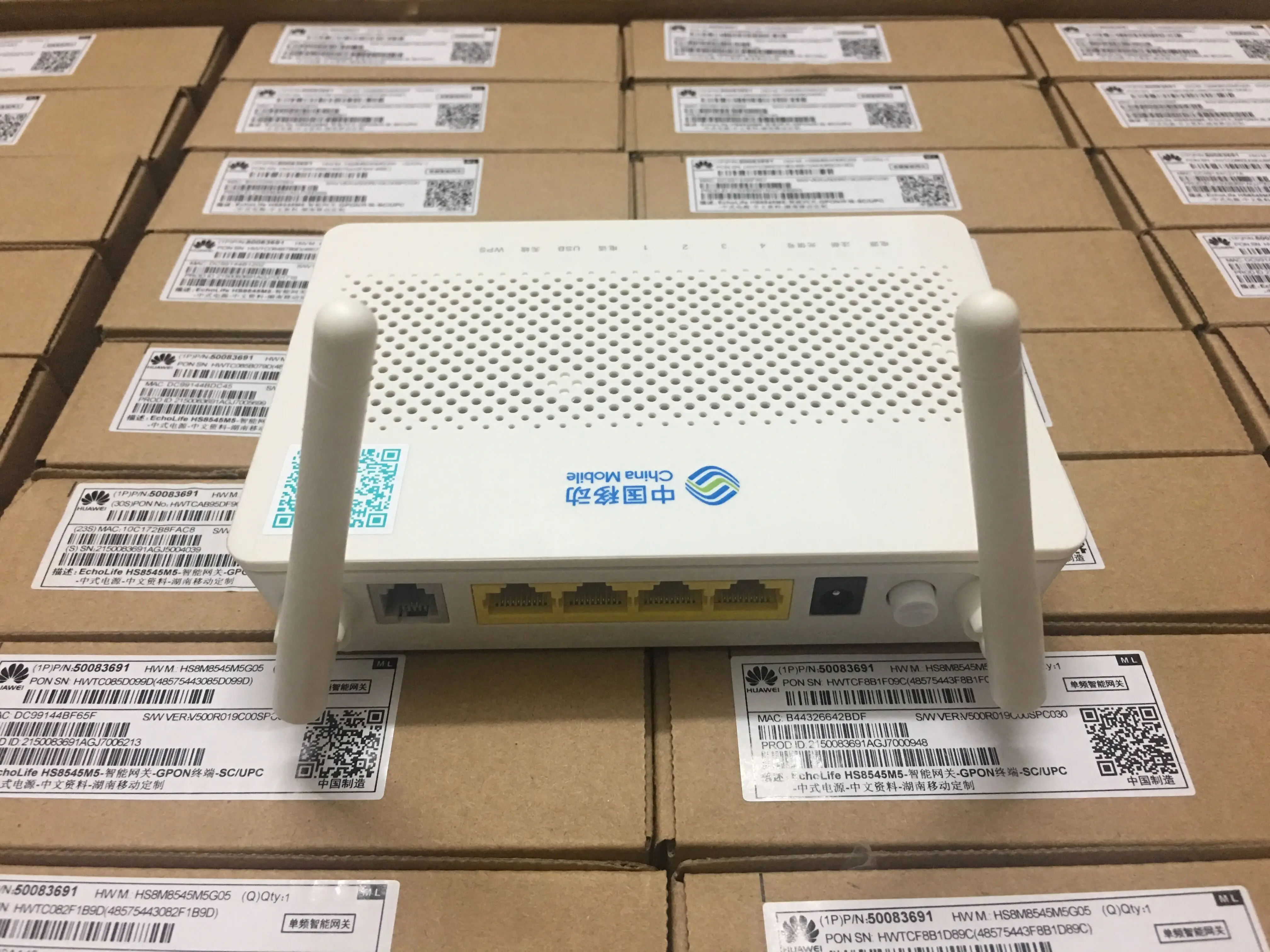 Оригинальный новый для HW HS8545M5 Gpon WiFi Ont onu 1GE + 3FE голос WIFI USB английская прошивка