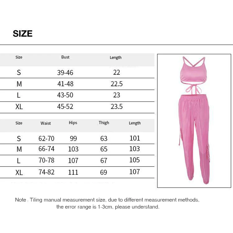 Heeatal сексуальный розовый укороченный Топ для женщин джоггеры брюки повседневные