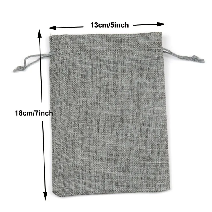 Розница 2 размера Лен Hessian Конопляный джут шнурок маленький подарок упаковочный