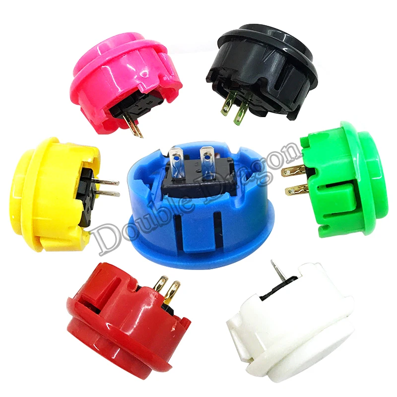 arcade machine button 30mm with microswitch high quality copy-obsf push buttons short version for fighting games cabinet | Спорт и