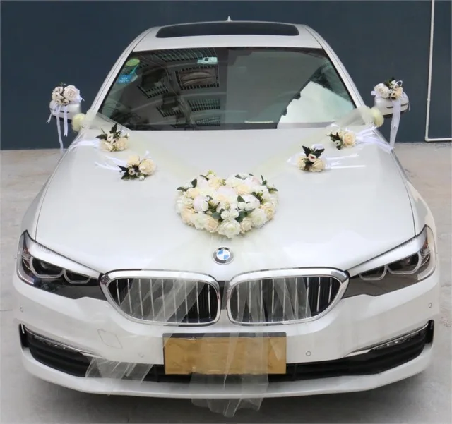 03 (8 pcs) 1 комплект искусственный цветок Свадебный Автомобильный декоративный набор романтические шелковые поддельные розовые цветы пиона подарок на день Святого Валентина вечерние принадлежности для фестиваля - Цвет: 03 (8 pcs)