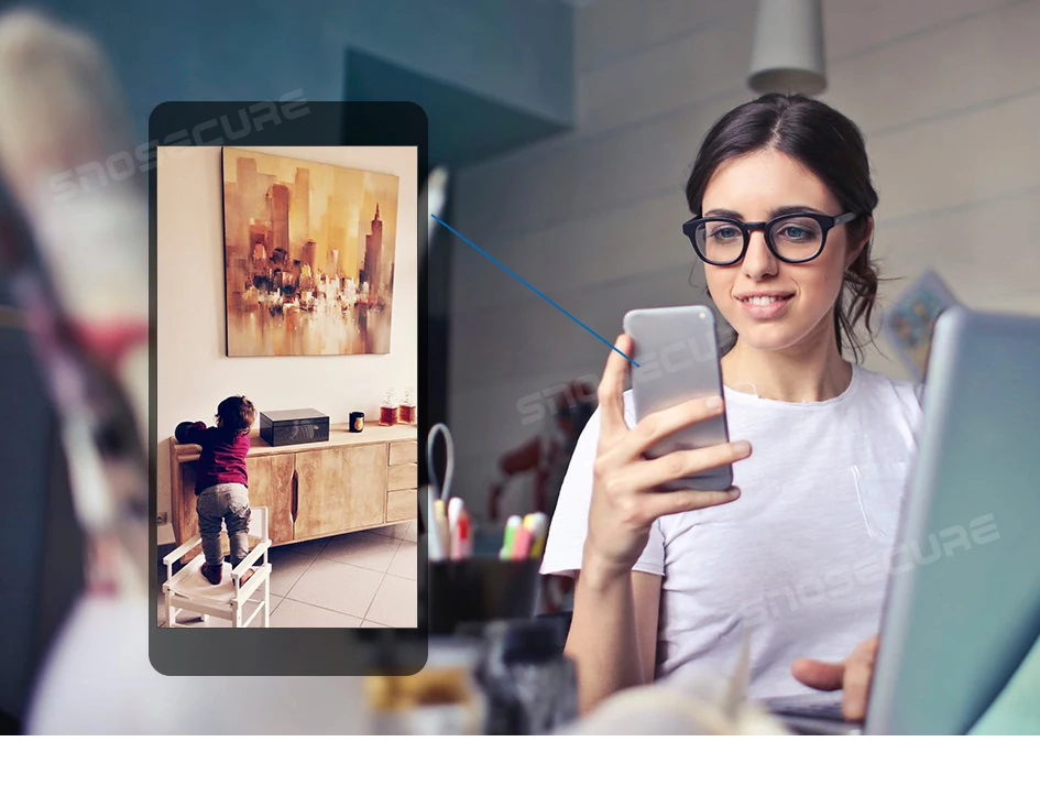 SNOSECURE умный дом 1080P Мини Wi-Fi Облачное хранилище IP камера беспроводная маленькая CCTV ночное видение Обнаружение движения двухстороннее аудио