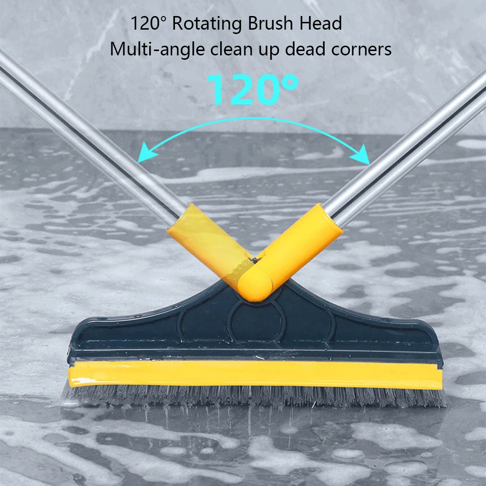 

Household Cleaning Tools Floor Scrub Brush Rotating Stiff Broom Rubber Wiper Toilet Brush Floor Wiper Dust Mop Bathroom Brush