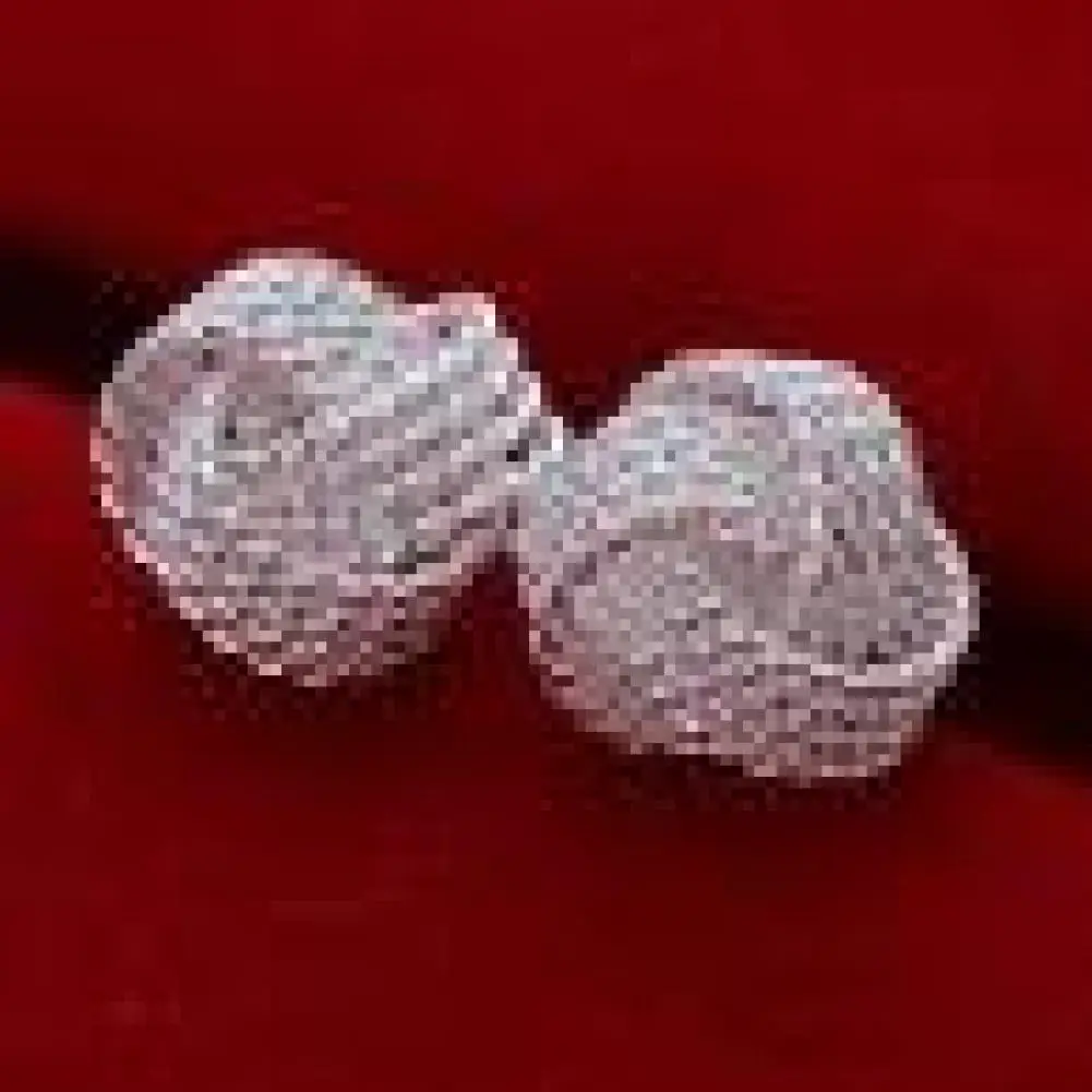 

Ear Studs Mesh Ball Skin-friendly Alloy Elegant Ear Stud Set for Dating