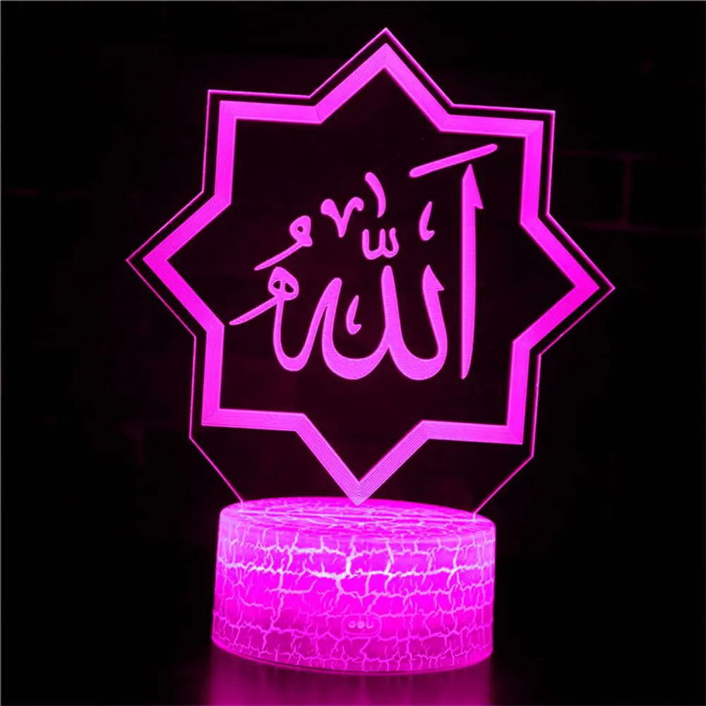 

Ночсветильник Рамадан Eid Mubarak для дома, спальни, рабочего стола, прикроватного столика, светодиодный светильник, праздничные украшения, 16 цв...
