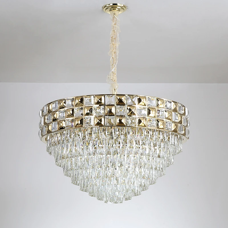 

Indoor Lighting Modern Crystal Chandelier Lighting European Style Luxury LED Chandeliers Suspension Light Fixture