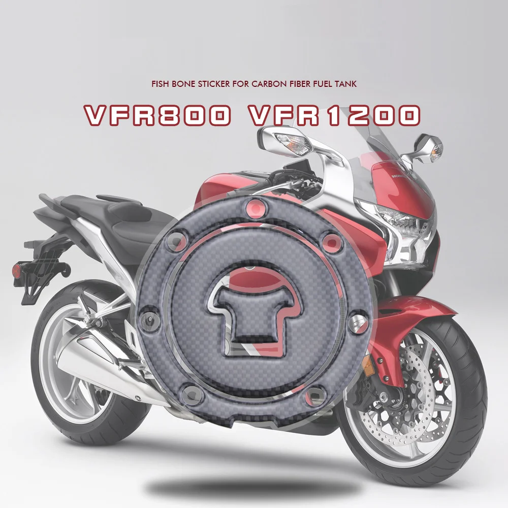 

Motorcycle Anti Slip Sticker Genuine Carbon Fiber Fuel Tank Cover Modified for Honda Vfr800 and Vfr1200