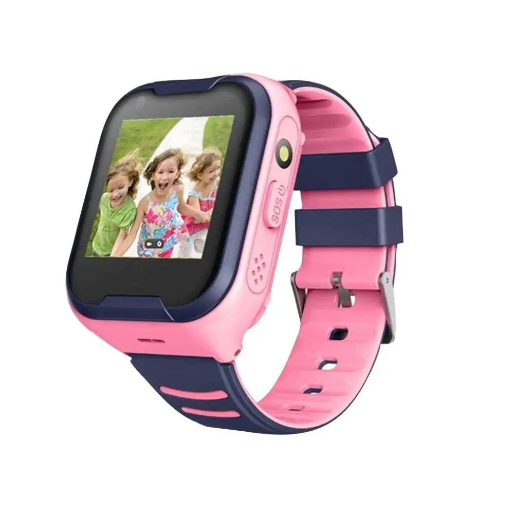 Pink NIYOQUE A36e Детские Смарт-часы 4g Ip67 Водонепроницаемый Wifi Gps SOS умные часы камера с будильником детские часы Vs Q50 Q90 - Цвет: Pink